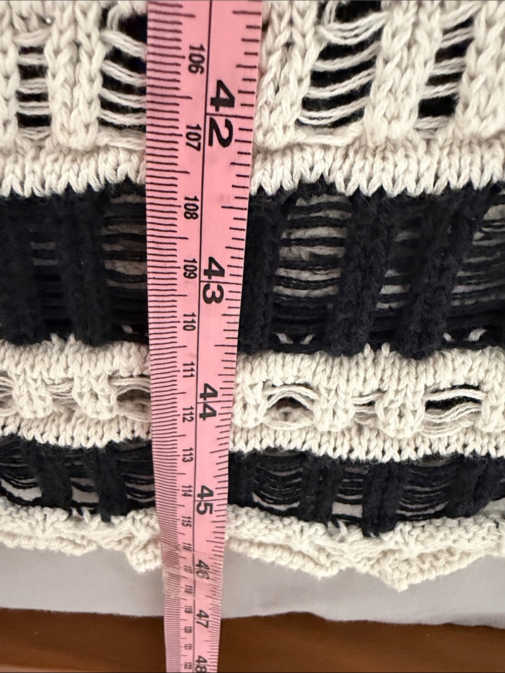 Abercrombie & Fitch Black and White Striped Maxi Dress. Cotton. - Picture 11 of 11